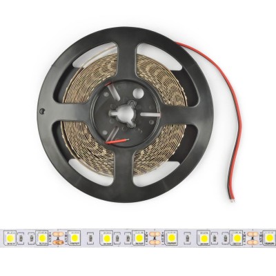 Светодиодная лента (UL-00004369) Uniel 7,2W/m 30LED/m 5050SMD белый 5M ULS-M22-5050-30LED/m-10mm-IP20-DC12V-7,2W/m-5M-4000K PROFI