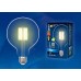 Лампа светодиодная филаментная (UL-00004859) Uniel E27 10W 4000K прозрачная LED-G125-10W/NW/E27/CL PLS02WH