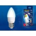 Лампа светодиодная диммируемая (UL-00004295) Uniel E27 7W 4000K матовая LED-C37 7W/4000K/E27/FR/DIM PLP01WH