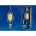 Лампа светодиодная филаментная (UL-00002396) Uniel E14 5W 2250K прозрачная LED-C35-5W/GOLDEN/E14 GLV21GO