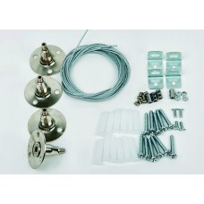 Крепление для светодиодных панелей Uniel UFL-H01 SILVER 100 POLYBAG 09463