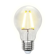 Лампа светодиодная филаментная (UL-00002212) Uniel E27 8W 4000K прозрачная LED-A60-8W/NW/E27/CL GLA01TR