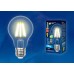 Лампа светодиодная филаментная (UL-00004867) Uniel E27 12W 4000K прозрачная LED-A60-12W/4000K/E27/CL PLS02WH