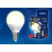 Лампа светодиодная диммируемая (UL-00004302) Uniel E14 7W 3000K матовая LED-G45 7W/3000K/E14/FR/DIM PLP01WH