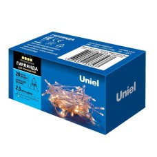 Светодиодная гирлянда Uniel (UL-00007191) теплый белый ULD-S0250-020/STA Warm White IP20