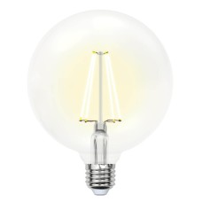 Лампа светодиодная филаментная (10534) Uniel E27 10W 3000K прозрачная LED-G125-10W/WW/E27/CL PLS02WH