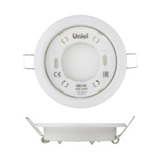 Встраиваемый светильник (UL-00005051) Uniel GX53/H2 White 10 Prom