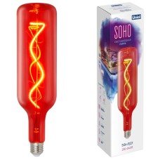Лампа светодиодная Uniel LED-SF21-5W/SOHO/E27/CW RED GLS77RD UL-00007626