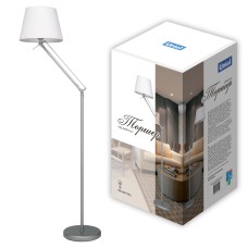 Торшер Uniel UML-T500 E27 SILVER/WHITE UL-00010181