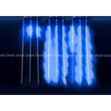 Уличная светодиодная гирлянда (UL-00000167) Uniel занавес 220V синий ULD-E1505-336/DTK BLUE IP44 TWISTED METEOR