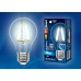 Лампа светодиодная филаментная (UL-00001371) Uniel E14 6W 4000K прозрачная LED-G45-6W/NW/E14/CL PLS02WH