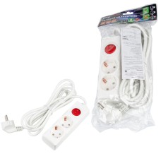 Удлинитель бытовой Uniel Ultra S-GCU2-3B WHITE UL-00010010