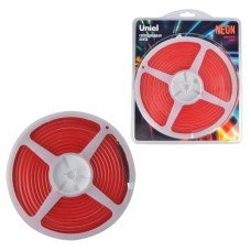 Светодиодная лента Uniel ULS-N01-2835-120LED/m-6mm-IP67-DC12V-9W/m-5M-RED блистер