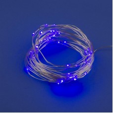 Светодиодная гирлянда Uniel Роса (UL-00007185) фиолетовый ULD-S0500-050/SCB/2AA Purple IP20 Dew