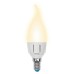 Лампа светодиодная диммируемая (UL-00004299) Uniel E14 7W 3000K матовая LED-CW37 7W/3000K/E14/FR/DIM PLP01WH