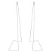 Подставка для цветов Uniel UFP-G20S H50 WHITE UL-00007139