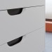 Тумба с раковиной Uperwood Modul 80 см, подвесная, матовая, белая/графит