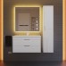 Тумба с раковиной Uperwood Modul 80 см, подвесная, матовая, белая