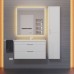 Тумба с раковиной Uperwood Modul 80 см, подвесная, матовая, белая