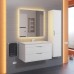 Тумба с раковиной Uperwood Modul 80 см, подвесная, матовая, белая