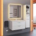 Тумба с раковиной Uperwood Modul 80 см, подвесная, матовая, белая
