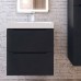 Тумба с раковиной Uperwood Tanos NEW, 50 см, подвесная, черная