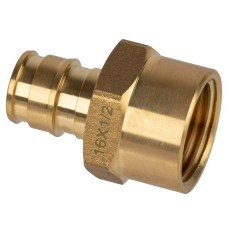 Штуцер латунь ВР 16х1/2" с внутренней резьбой (USYSTEMS) уп. 60 шт (1135758)