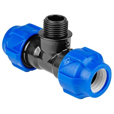 Тройник ПНД компрессионный НР 32*3/4