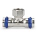 Тройник VARMEGA раструбный Inox Press ВР 35x1quot;x35