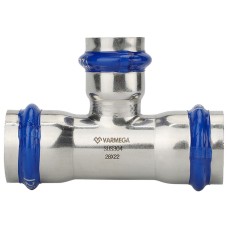 Тройник VARMEGA раструбный Inox Press переходной 42x35x42