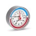 Термоманометр VARMEGA аксиальный 80 мм, 6 бар, 120гр.С, 1/2quot;, с отсекающим клапаном, VMMT06-800604