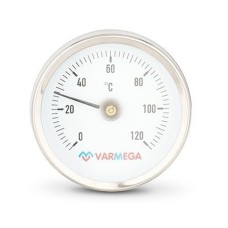 Термометр VARMEGA биметаллич. накладной 63 мм, 120гр.С, с пружиной, VMMT05-635000