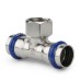 Тройник VARMEGA раструбный Inox Press ВР 28x3/4quot;x28