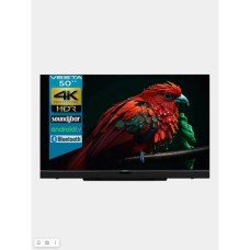 Телевизор VESTA V50MUA7500, 50", 3840×2160, DVB-T2/C/S2, HDMI×3, USB×2, Smart TV, саундбар, чёрный