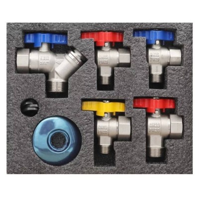 Набор кранов VIEIR для газового котла 1/2-3/4 VRQ22 (16/1)