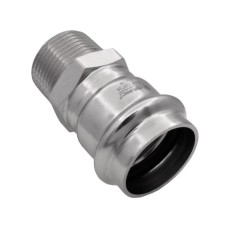 Соединитель VIEIR прямой нерж. сталь с нар.р. 35×11/4" VER-PRO (30/3шт)