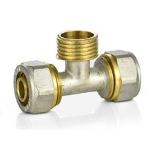 Тройник VIEIR цанговый T20х3/4quot;НРх20 (80/5) MPTM204