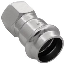 Соединитель VIEIR прямой нерж. сталь с вн.р. 15×1/2" VER-PRO (100/5)