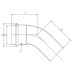 Уголок VIEIR 45 град. нерж. сталь 22а×22 VER-PRO (50/5)