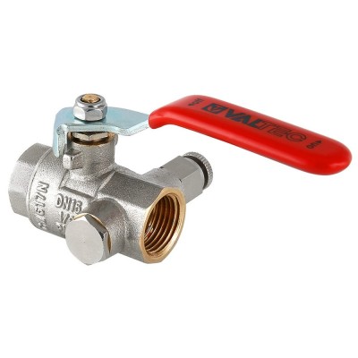 Кран шаровый с дренажом и воздухоотводчиком 