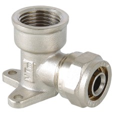 Угольник обжимной с креплением с ВР 20*1/2" внутренняя резьба (Valtec) VTm.354