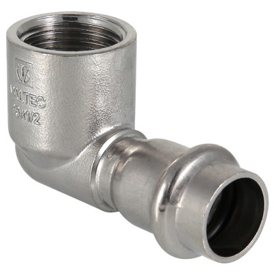 Угольник из нержавеющей стали ВР 28х3/4 с внутренней резьбой Valtec, (VTi.952) (уп. 5 шт)