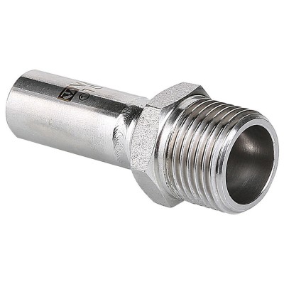 Вставка резьбовая из нержавеющей стали НР 22х1/2 с наружной резьбой Valtec, (VTi.906) (уп. 5 шт)