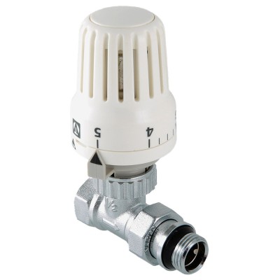 Клапан термостатический с головкой прямой 1/2