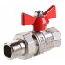 Кран шар. Valtec VT.227.N.06 BASE ВН 1quot; с американкой бабочка