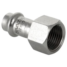 Соединитель из нержавеющей стали ВР 28х3/4 с внутренней резьбой Valtec, (VTi.902) (уп. 5 шт)