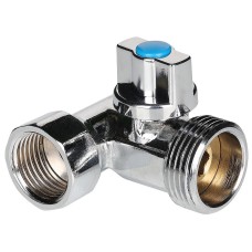 Кран-тройник для сантехнических приборов ВНН внутренняя наружная НР 1/2*3/4*1/2 (Valtec VT.256)
