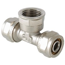 Тройник обжимной с ВР 16*1/2" внутренняя резьба (Valtec)