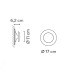Настенный/Потолочный светильник Vibia Top 1154 Green