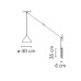 Настенный светильник Vibia North 5642 Blue